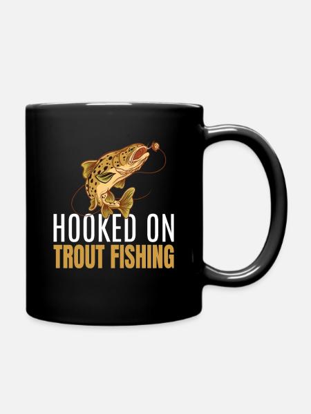 Pêche à la mouche Truite Pêche Pêche à la truite - Mug uni - noir