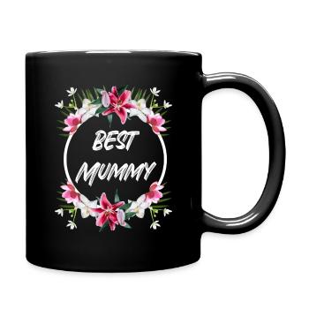 Best Mom of the World Mother Mom Gift - Full Colour Mug - black - Right