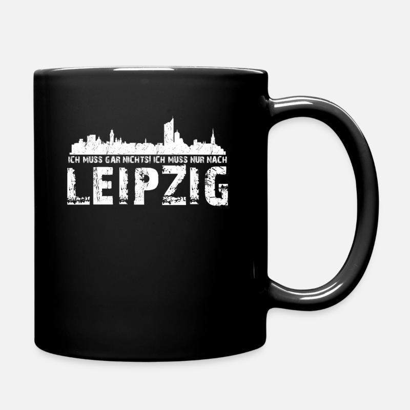 Leipzig Leipziger Spruch Urlaub - Tasse einfarbig - Schwarz