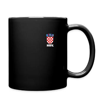 Kroatien Hrvatska Flagge Vatreni Geschenk - Tasse einfarbig - Schwarz - Rechts