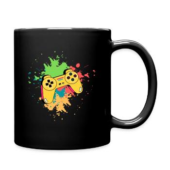 Game Gamer Games Controller Color - Full Colour Mug - black - Right