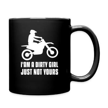 Motocross Dirt Bike - Full Colour Mug - black - Right