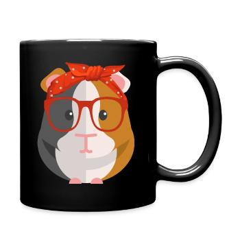 cobaye bandanna cobayes Meerschweinchen - Mug uni - noir - Droite