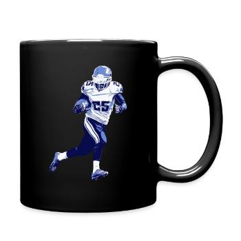 American Football - Tasse einfarbig - Schwarz - Rechts