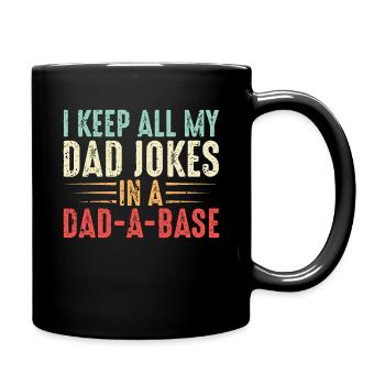 Lustige Geschenkideen Zum Vatertag - Tasse einfarbig - Schwarz - Rechts