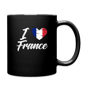 France Flag Gift France - Full Colour Mug - black - Right