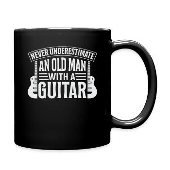 Guitarist Quote Design - Full Colour Mug - black - Right