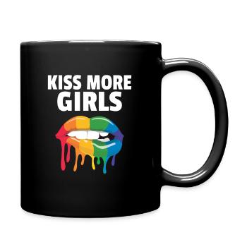 Lesbian Couple Homosexual LGBTQ Queer Pride - Full Colour Mug - black - Right