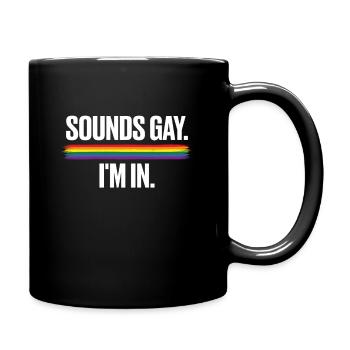 Schwul Gay Queer Homosexuell Bisexuell LGBTQ - Tasse einfarbig - Schwarz - Rechts