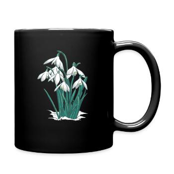Perce-neige - Mug uni - noir - Droite