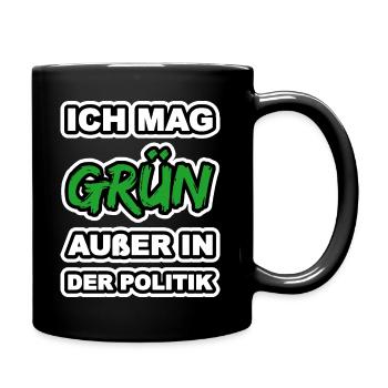 Bundestagswahl - Tasse einfarbig - Schwarz - Rechts