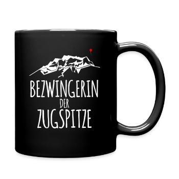 Zugspitze mountains hiking - Full Colour Mug - black - Right