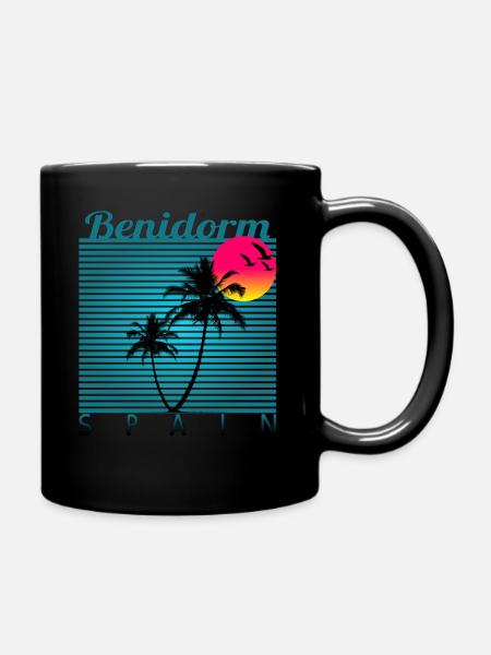 benidorm Espagne Été Vacances Alicante - Mug uni - noir