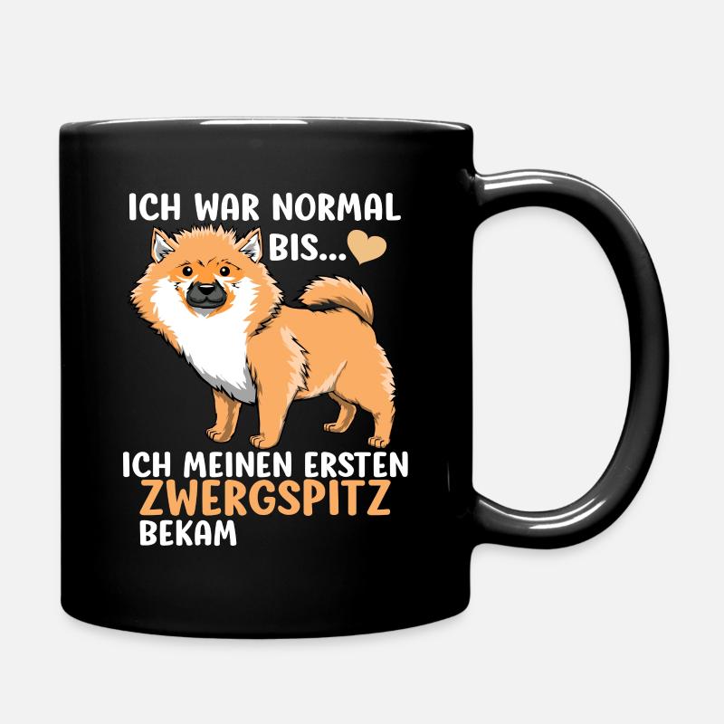 Pomeranian Zwergspitz Hundemotiv geschenk - Tasse einfarbig - Schwarz