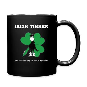 Tinker, Irish Tinker, Gypsy Cob, Gypsy Vanner - Mug uni - noir - Droite