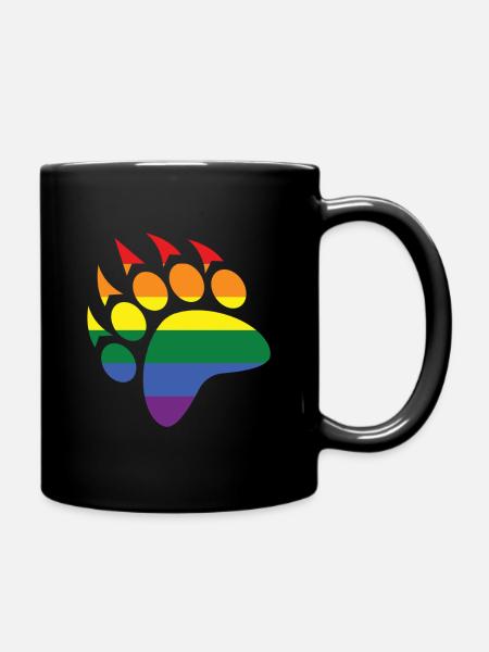 LGBT Gay Pride mois Ours Ours Bear - Mug uni - noir