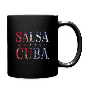 Salsa Cuba | Kuba Cuban Dance - Tasse einfarbig - Schwarz - Rechts