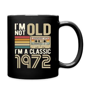 Born in 1972 classic - Full Colour Mug - black - Right