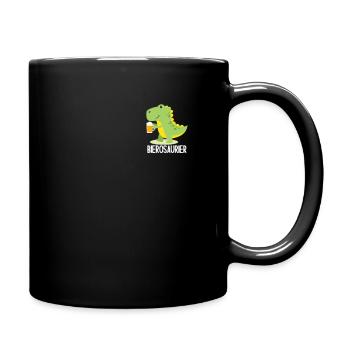 Bierosaurier Bier Lustiges Biertrinker Spruch - Tasse einfarbig - Schwarz - Rechts