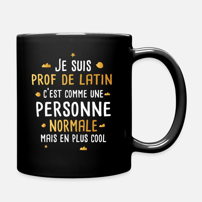 Professeur de latin cadeau fête des mères - Mug uni - noir