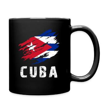 Havana Cuba Flag Cuba - Full Colour Mug - black - Right