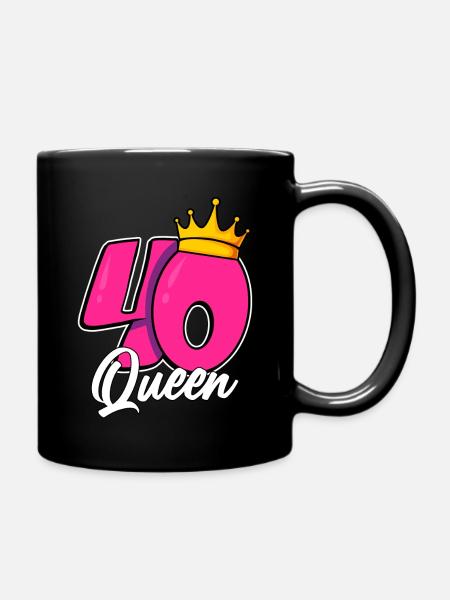 40e anniversaire 40 Queen Birthday 40 ans - Mug uni - noir