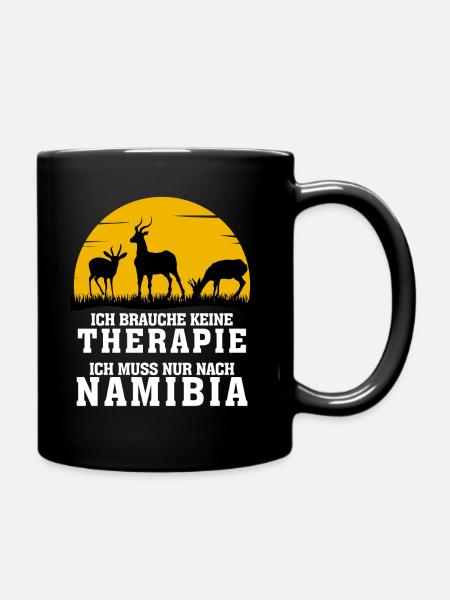 Namibia Therapie Urlaub Afrika - Tasse einfarbig - Schwarz