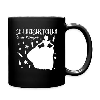 Schneesektchen - Lustiges Fun & Party Shirt für - Tasse einfarbig - Schwarz - Rechts