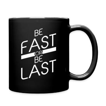 Be Fast Or Be Last Pool Water Swimming Swimmers - Full Colour Mug - black - Right