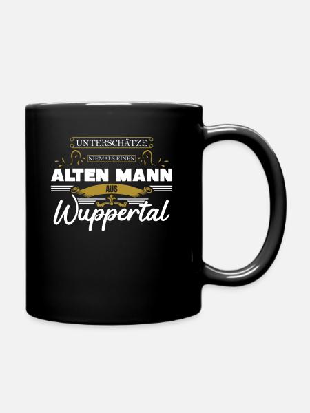 Wuppertal Wupptertaler - Tasse einfarbig - Schwarz