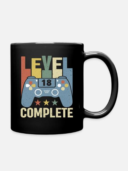 Niveau 18 Complete 18 ans cadeau 18 ans - Mug uni - noir