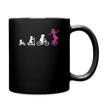 Monocycle évolution monocycle monocycles mon coeur coup de foudre - Mug uni - noir - Droite