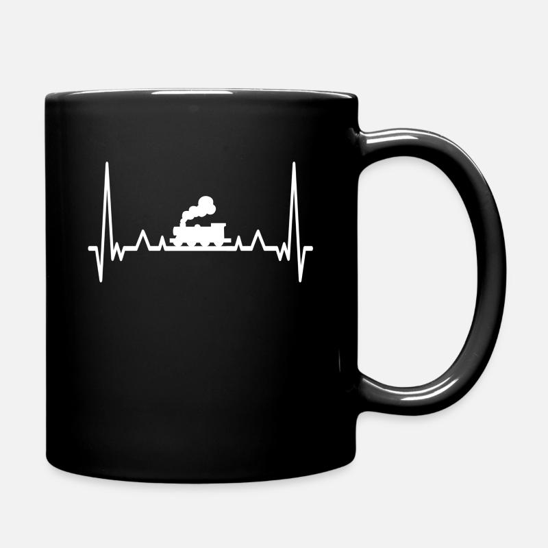 Lokomotive Modelleisenbahn Zug Bastler - Geschenk - Tasse einfarbig - Schwarz