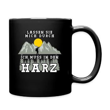 Harz Urlaub Harzer Wandern - Tasse einfarbig - Schwarz - Rechts