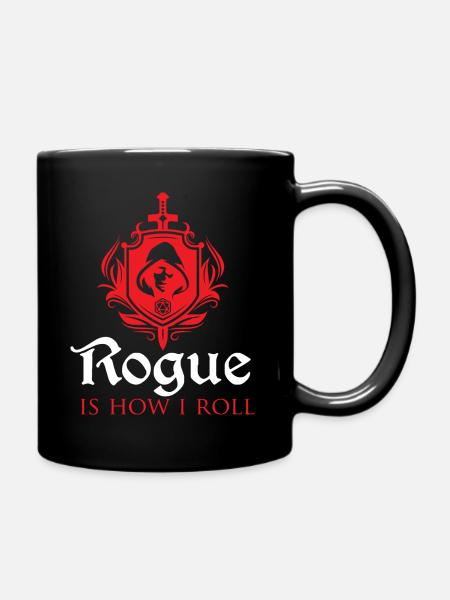 RPG-Spiele Rogue ist, wie ich rolle - Tasse einfarbig - Schwarz