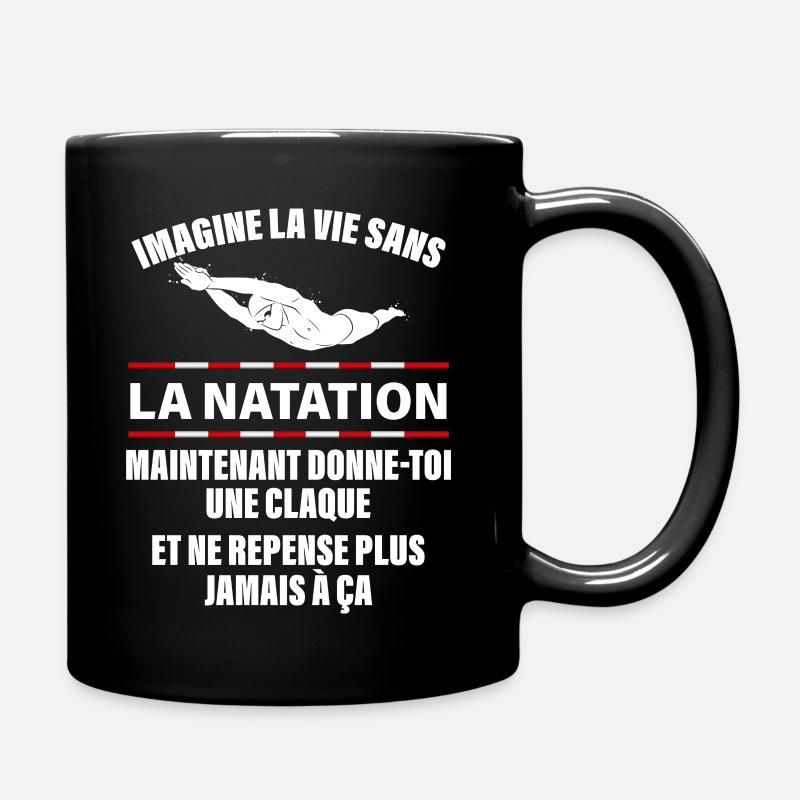 Natation - Mug uni - noir