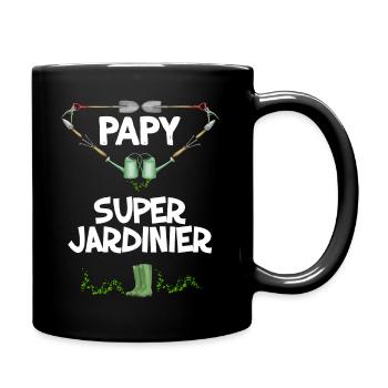 Super papy jardinier, idée cadeau retraité - Mug uni - noir - Droite