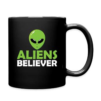 Aliens Believer Universe Alien Aliens - Full Colour Mug - black - Right