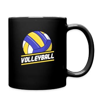Volleyball Volleyball player Beach volleyball - Full Colour Mug - black - Right