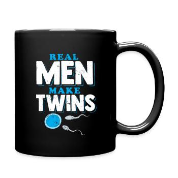 Real Men Make Twins Dad - Mug uni - noir - Droite