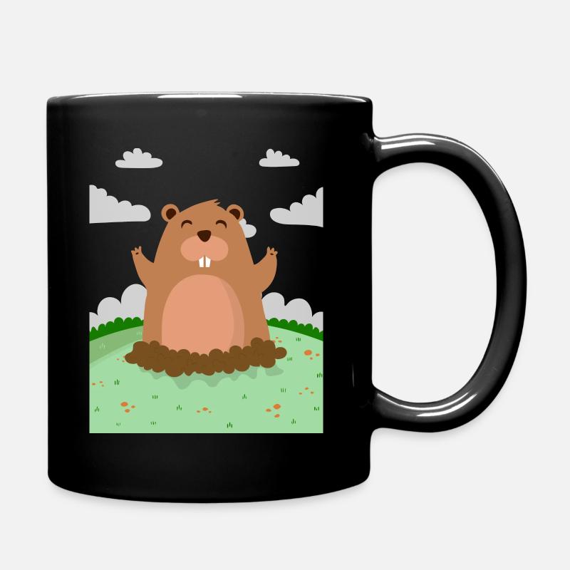 Marmotte - Tasse einfarbig - Schwarz