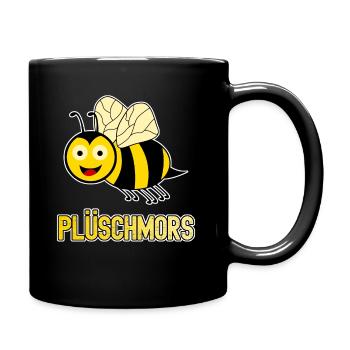 Plattdeutsch Hummeln Plüschmors - Tasse einfarbig - Schwarz - Rechts