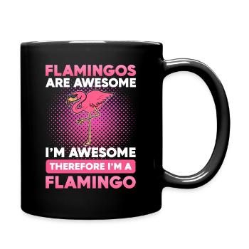 Flamingo Flamingos Are Awesome I’m Awesome - Mug uni - noir - Droite