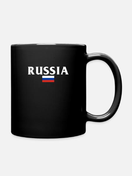 Made in Russia Russie drapeau - Mug uni - noir
