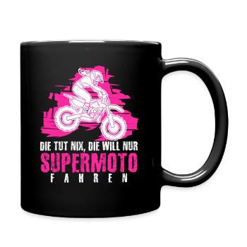 Motorcross Proverbes filles motocross - Mug uni - noir - Droite