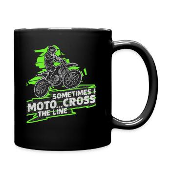 Motorcross Sayings Bike Motocross - Full Colour Mug - black - Right