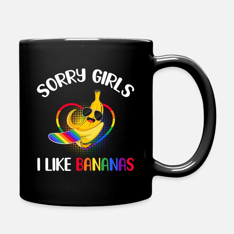Lustig Regenbogen LGBT Homosexuell Stolz Sorry - Tasse einfarbig - Schwarz