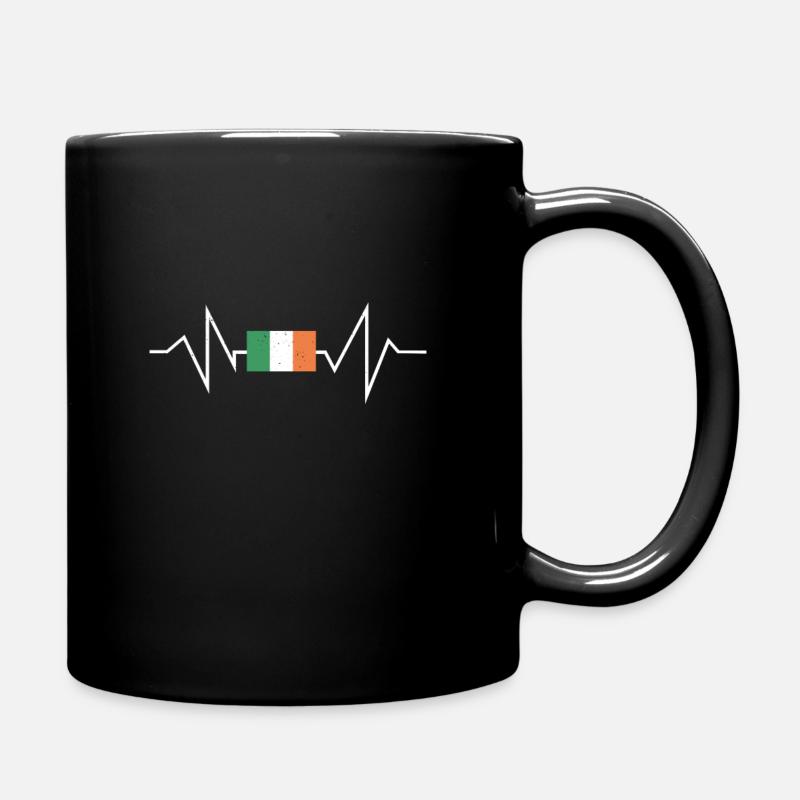 Irland Irländer Irische Flagge Irisches Geschenk - Tasse einfarbig - Schwarz