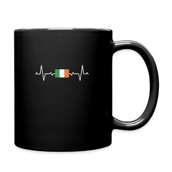 Irland Irländer Irische Flagge Irisches Geschenk - Tasse einfarbig - Schwarz - Rechts