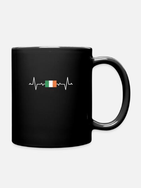 Ireland Irish Irish flag Irish gift - Full Colour Mug - black